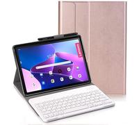 YHFZR Clavier étui pour Lenovo Tab M10 Plus 3rd Gen 2022, QWERTY Slim PU Housse Détachable Wireless Clavier Keyboard sans Fil Coque pour Lenovo Tab M10 Plus 3rd Gen 10,6'' TB-125FU/128FU, Rose Or
