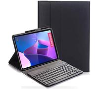 YHFZR Clavier étui pour Lenovo Tab P12 Pro, QWERTY Slim PU Housse Détachable Wireless Clavier Keyboard sans Fil Coque pour Lenovo Tab P12 Pro 12,6 Pouce, Noir