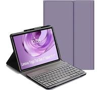 YHFZR Clavier étui pour Lenovo Yoga Tab Gen 2 Tablet 11,1 Pouce, AZERTY Slim PU Housse Détachable Wireless Clavier Keyboard sans Fil Coque, Mauve