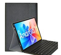 YHFZR Clavier étui pour New TECLAST M40 Plus/P40S/P40HD 2023, QWERTY Slim PU Housse Détachable Wireless Clavier Keyboard sans Fil Coque pour New TECLAST M40 Plus/P40S/P40HD 10,1'' 2023, Noir