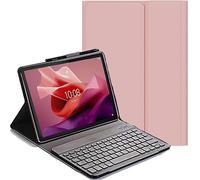 YHFZR Clavier étui pour OnePlus Pad Go 2 Tablet 12,1 Pouce, QWERTY Slim PU Housse Détachable Wireless Clavier Keyboard sans Fil Coque, Rose