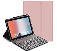 YHFZR Clavier étui pour Oppo Pad Air, QWERTY Slim PU Housse Détachable Wireless Clavier Keyboard sans Fil Coque pour Oppo Pad Air 10,4 Pouce, Rose