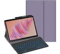 YHFZR Clavier étui pour Oppo Pad Mini Tablet 8,8 Pouce, 7 Couleurs Rétro-éclairé QWERTY Slim Détachable PU Housse Clavier sans Fil Coque, Violet