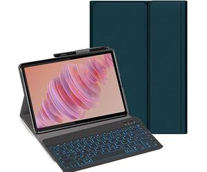 YHFZR Clavier étui pour Oppo Pad Mini Tablet 8,8 Pouce, 7 Couleurs Rétro-éclairé QWERTY Slim Détachable PU Housse Clavier sans Fil Coque, Vert