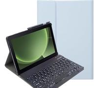 YHFZR Clavier étui pour Samsung Galaxy Tab Active Pro 10,1'' T540/T545, AZERTY Slim PU Housse Détachable Wireless Clavier Keyboard sans Fil Coque, Bleu
