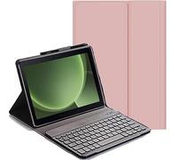 YHFZR Clavier étui pour Samsung Galaxy Tab Active Pro 10,1'' T540/T545, AZERTY Slim PU Housse Détachable Wireless Clavier Keyboard sans Fil Coque, Rose