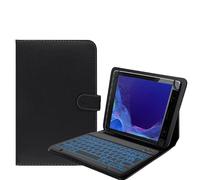 YHFZR Clavier étui pour Samsung Galaxy Tab Active5 Pro SM-X350/X356B, 7 Couleurs Rétro-éclairé QWERTY Slim Détachable PU Housse Clavier sans Fil Coque, Noir