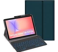 YHFZR Clavier étui pour Samsung Galaxy Tab S10 Lite 10,9'' SM-X400/X406, [AZERTY] 7 Couleurs Rétro-éclairé Slim Détachable PU Housse Clavier sans Fil Coque, Vert