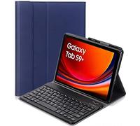 YHFZR Clavier étui pour Samsung Galaxy Tab S9+ 12,4'' 2023, AZERTY Slim PU Housse Détachable Wireless Clavier Keyboard sans Fil Coque pour Samsung Galaxy Tab S9+ 12,4'' 2023 X810/X816B, Bleu