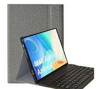 YHFZR Clavier étui pour Teclast M40 Air, QWERTY Slim PU Housse Détachable Wireless Clavier Keyboard sans Fil Coque pour Teclast M40 Air 10,1 Pouce, Gris