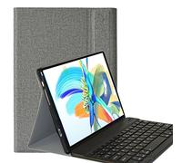 YHFZR Clavier étui pour Teclast M40 Pro, QWERTY Slim PU Housse Détachable Wireless Clavier Keyboard sans Fil Coque pour Teclast M40 Pro 10,1 Pouce, Gris