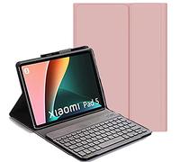 YHFZR Clavier étui pour Xiaomi Mi Pad 5/5 Pro 11 Pouces, AZERTY Slim PU Housse Détachable Wireless Clavier Keyboard sans Fil Coque pourXiaomi Mi Pad 5/5 Pro 11 Pouces, Rose