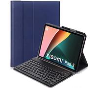 YHFZR Clavier étui pour Xiaomi Mi Pad 5/5 Pro 11 Pouces, QWERTY Slim PU Housse Détachable Wireless Clavier Keyboard sans Fil Coque pour Xiaomi Mi Pad 5/5 Pro 11 Pouces, Bleu