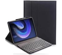 YHFZR Clavier étui pour Xiaomi Pad 6/6 Pro 11 Pouce, AZERTY Slim PU Housse Détachable Wireless Clavier Keyboard sans Fil Coque pour Xiaomi Pad 6/6 Pro 11 Pouce, Noir