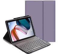 YHFZR Clavier étui pour Xiaomi Redmi Pad 10.61 Pouce, AZERTY Slim PU Housse Détachable Wireless Clavier Keyboard sans Fil Coque pour Xiaomi Redmi Pad 10.61 Pouce, Mauve