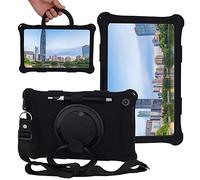 YHFZR Coque pour ALLDOCUBE iPlay 50 Pro, Support Rotatif Stand Silicone Antichoc Léger Housse de Protection pour ALLDOCUBE iPlay 50 Pro, Noir