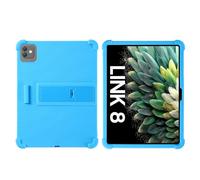 YHFZR Coque pour Blackview Link 8 Tablet 12,7 Pouce, Silicone Antichoc Léger Housse de Protection avec Support Stand, Bleu