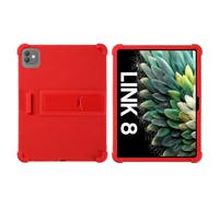 YHFZR Coque pour Blackview Link 8 Tablet 12,7 Pouce, Silicone Antichoc Léger Housse de Protection avec Support Stand, Rouge