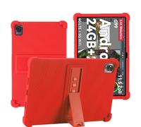 YHFZR Coque pour Blackview Mega 1 Tablet 11,5 Pouce, Silicone Antichoc Léger Housse de Protection avec Support Stand pour Blackview Mega 1 Tablet 11,5 Pouce, Rouge