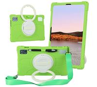 YHFZR Coque pour Blackview Tab 13, Support Rotatif Stand Silicone Antichoc Léger Housse de Protection pour Blackview Tab 13 /Blackview Tab 12 /Blackview Tab 7 10 Pouces, Vert