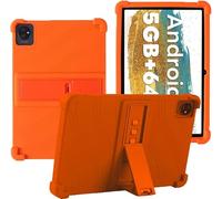 YHFZR Coque pour Blackview Tab A7 Kids, Silicone Antichoc Léger Housse de Protection avec Support Stand pour Blackview Tab A7 Kids 10,1 Pouce, Orange