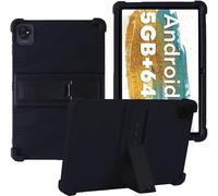 YHFZR Coque pour Blackview Tab A7 Kids, Silicone Antichoc Léger Housse de Protection avec Support Stand pour Blackview Tab A7 Kids 10,1 Pouce, Noir