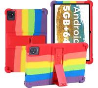 YHFZR Coque pour Blackview Tab A7 Kids, Silicone Antichoc Léger Housse de Protection avec Support Stand pour Blackview Tab A7 Kids 10,1 Pouce, Coloré