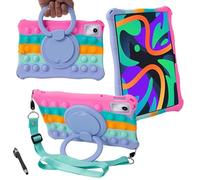 YHFZR Coque pour DOOGEE T30S/T30 Pro/T30 Ultra, Support Rotatif Stand Silicone Antichoc Léger Housse de Protection pour DOOGEE T30S/T30 Pro/T30 Ultra 11 Pouce, Rosa