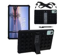 YHFZR Coque pour DOOGEE T36/ DOOGEE T40 Pro/ T20 Ultra Tablet 12 Pouce, Silicone Antichoc Léger Housse de Protection avec Support Stand, Noir