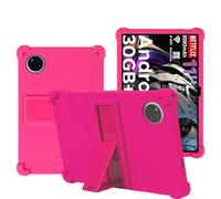 YHFZR Coque pour DOOGEE Tab A9+/A9 Pro+ Tablet 11 Pouce, Silicone Antichoc Léger Housse de Protection avec Support Stand, Rose