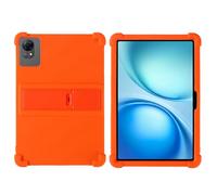 YHFZR Coque pour DOOGEE Tab G5/PRITOM Tab 11/ PRITOM Tab 12/ Relndoo P60/ VisuPad P60 Tablet 10 Pouce, Silicone Antichoc Léger Housse de Protection avec Support Stand, Orange