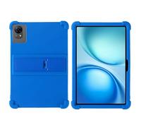 YHFZR Coque pour DOOGEE Tab G5/PRITOM Tab 11/ PRITOM Tab 12/ Relndoo P60/ VisuPad P60 Tablet 10 Pouce, Silicone Antichoc Léger Housse de Protection avec Support Stand, Bleu foncé