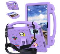 YHFZR Coque pour Doogee U11/U11 Pro 11 Pouce/Tab G6/Tab G6+ 11 Pouce/Infinix Xpad 20, Coque EVA avec Poignée Anti-dérapante et Bandoulière, Violet