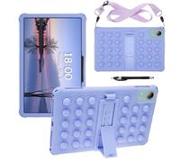 YHFZR Coque pour DOOGEE U12/Doogee G6 Pro/Doogee E3+, TECLAST T60AI/ AvidPad A90/ Vasoun P200 Tablet 12 Pouce, Silicone Antichoc Léger Housse de Protection avec Support Stand, Violet