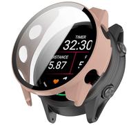 YHFZR Coque pour Garmin Forerunner 970 47mm, Ultra Mince Souple en Full-Covered Silicone Coque pour Garmin Forerunner 970 47mm, Or Rose