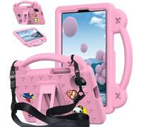 YHFZR Coque pour Honor Pad X7 Tablet 8,7 Pouce, Coque EVA avec Poignée Anti-dérapante et Bandoulière, Rose