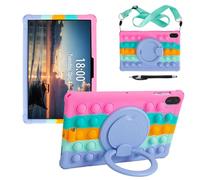 YHFZR Coque pour Honor Pad X8b 11 Pouce 2026, Support Rotatif Stand Silicone Antichoc Léger Housse de Protection, Rosa