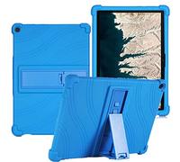 YHFZR Coque pour Lenovo 10e Chromebook, Silicone Antichoc Léger Housse de Protection avec Support Stand pour Lenovo 10e Chromebook 10,1 Pouce, Bleu