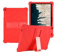 YHFZR Coque pour Lenovo 10e Chromebook, Silicone Antichoc Léger Housse de Protection avec Support Stand pour Lenovo 10e Chromebook 10,1 Pouce, Rouge