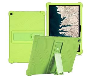 YHFZR Coque pour Lenovo 10e Chromebook, Silicone Antichoc Léger Housse de Protection avec Support Stand pour Lenovo 10e Chromebook 10,1 Pouce, Vert