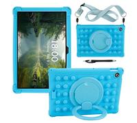 YHFZR Coque pour Lenovo Tab 10,1 Pouce 2025 TB-311FU/TB-311XU, Support Rotatif Stand Silicone Antichoc Léger Housse de Protection, Bleu