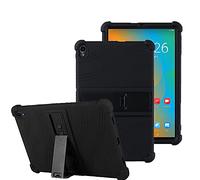 YHFZR Coque pour Lenovo Tab K10 TB-X6C6, Silicone Antichoc Léger Housse de Protection avec Support Stand pour Lenovo Tab K10 TB-X6C6, Noir