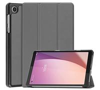 YHFZR Coque pour Lenovo Tab M8 4th Gen 8" - Ultra Slim PU Cuir Coque Case avec Stand Étui Housse pour Lenovo Tab M8 4th Gen 8" TB-300FU, Gris