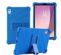 YHFZR Coque pour Lenovo Tab M9 9" TB-310FU, Silicone Antichoc Léger Housse de Protection avec Support Stand pour Lenovo Tab M9 9" TB-310FU, Bleu foncé