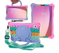 YHFZR Coque pour Lenovo Tab M9 9" TB-310FU, Support Rotatif Stand Silicone Antichoc Léger Housse de Protection pour Lenovo Tab M9 9" TB-310FU, RoseA