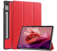YHFZR Coque pour Lenovo Tab P12 12,7 Pouce - Ultra Slim PU Cuir Coque Case avec Stand Étui Housse pour Lenovo Tab P12 12,7 Pouce, Rouge