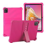 YHFZR Coque pour OSCAL Pad70 10 Pouce, Silicone Antichoc Léger Housse de Protection avec Support Stand pour OSCAL Pad70 10 Pouce, Rose