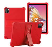 YHFZR Coque pour OSCAL Pad70 10 Pouce, Silicone Antichoc Léger Housse de Protection avec Support Stand pour OSCAL Pad70 10 Pouce, Rouge