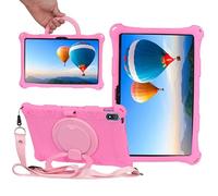 YHFZR Coque pour OUKITEL OT6 Tablet, Support Rotatif Stand Silicone Antichoc Léger Housse de Protection pour OUKITEL OT6 Tablet 10,1 Pouce, Rose