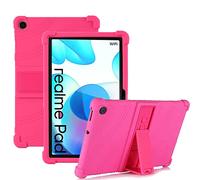 YHFZR Coque pour Realme Pad Mini, Silicone Antichoc Léger Housse de Protection avec Support Stand pour Realme Pad Mini 8,7 Pouce, Rose